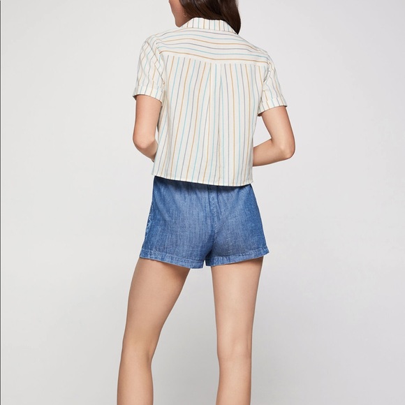 BCBGENERATION Multi-Stripe Buttoned Shirt - Picture 3 of 3